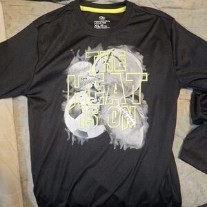 The Heat Is On Boys Sports Theme Long Sleeve Tee